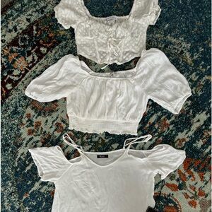 Three white summertime tops!